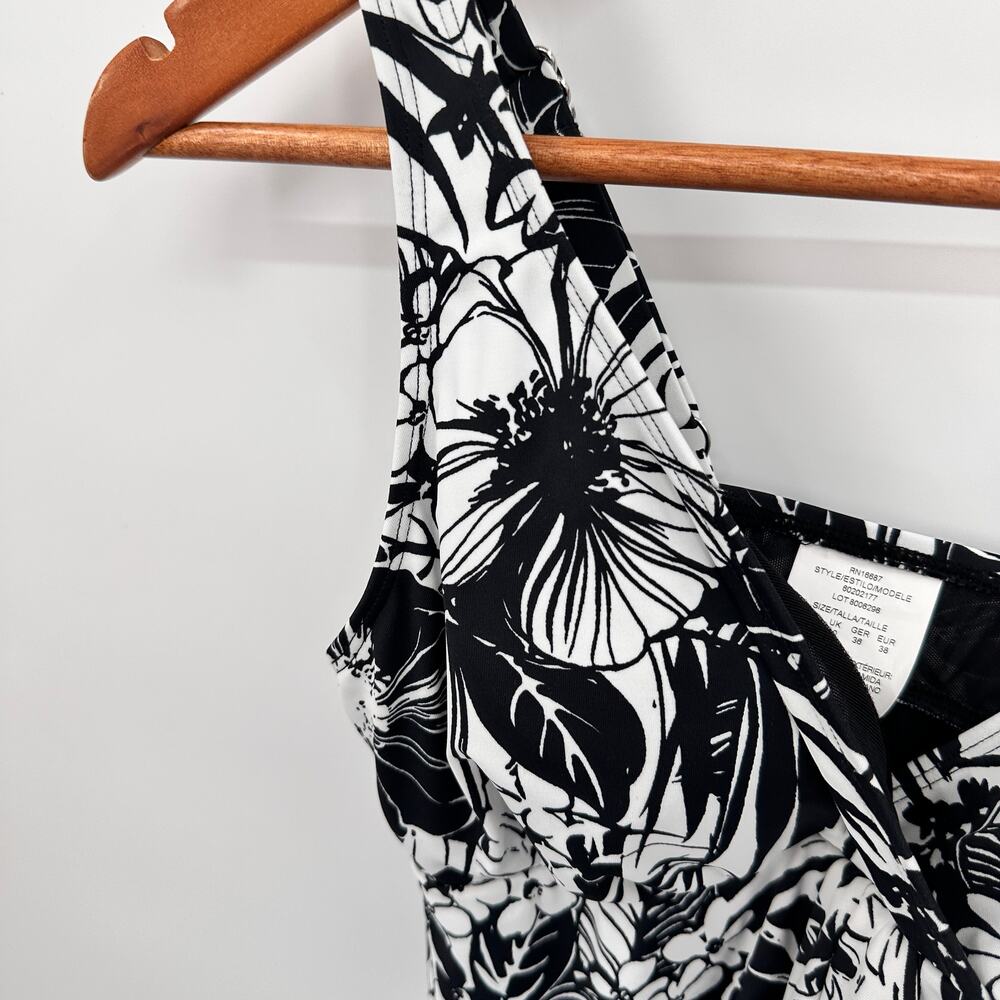 Swim Solutions NWT Flyaway Swim Dress in Black & White Print  // 8 - Picture 3 of 11
